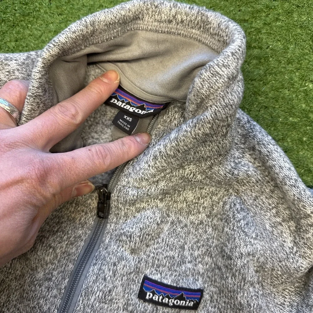 Patagonia Women's Better Sweater 1/4-Zip Fleece/Gray,‎ Size XXS